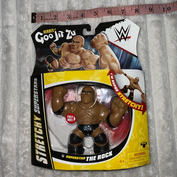 NEW! WWE Goo Jit Zu Stretchy Superstar The Rock Toy - Picture 5 of 7